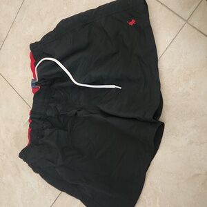 Polo by Ralph Lauren Black Shorts with Red Accents